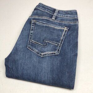 SILVER AVERY HIGH-RISE SKINNY JEANS 33x29 ⭐️